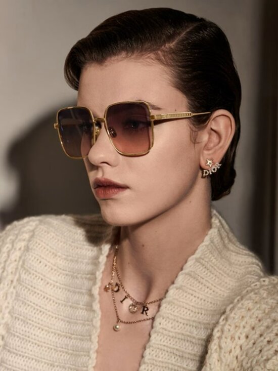 Dior DIORCANNAGE S1U Sunglasses – Pink Mirror Oversized Square D0L6